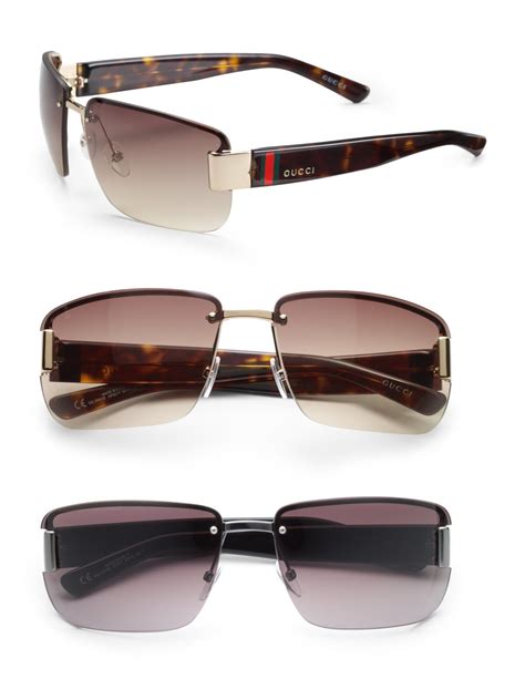 mens gucci rimless sunglasses|Gucci polarized sunglasses men's.